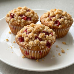 Strawberry Crumb Muffins