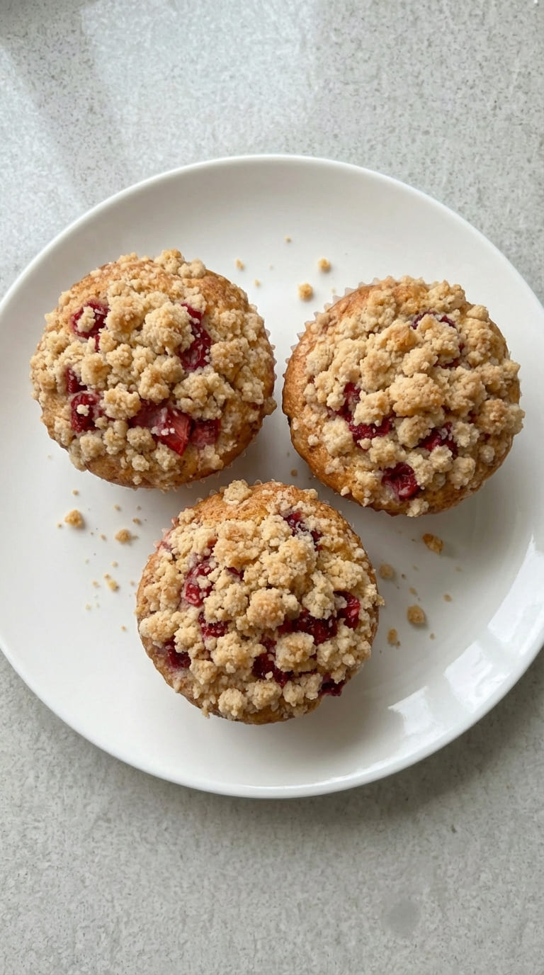 Strawberry Crumb Muffins