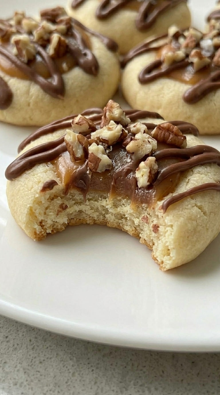 Homemade Twix Thumbprint Cookies – Perfect Holiday Treat