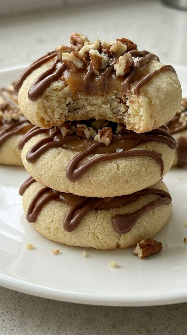 Homemade Twix Thumbprint Cookies – Perfect Holiday Treat