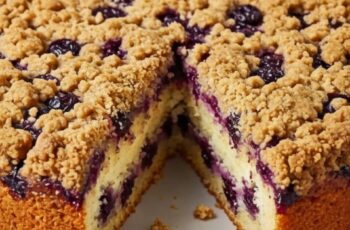 Best Blueberry Cream Cheese Coffee Cake (So Moist & Delicious!)