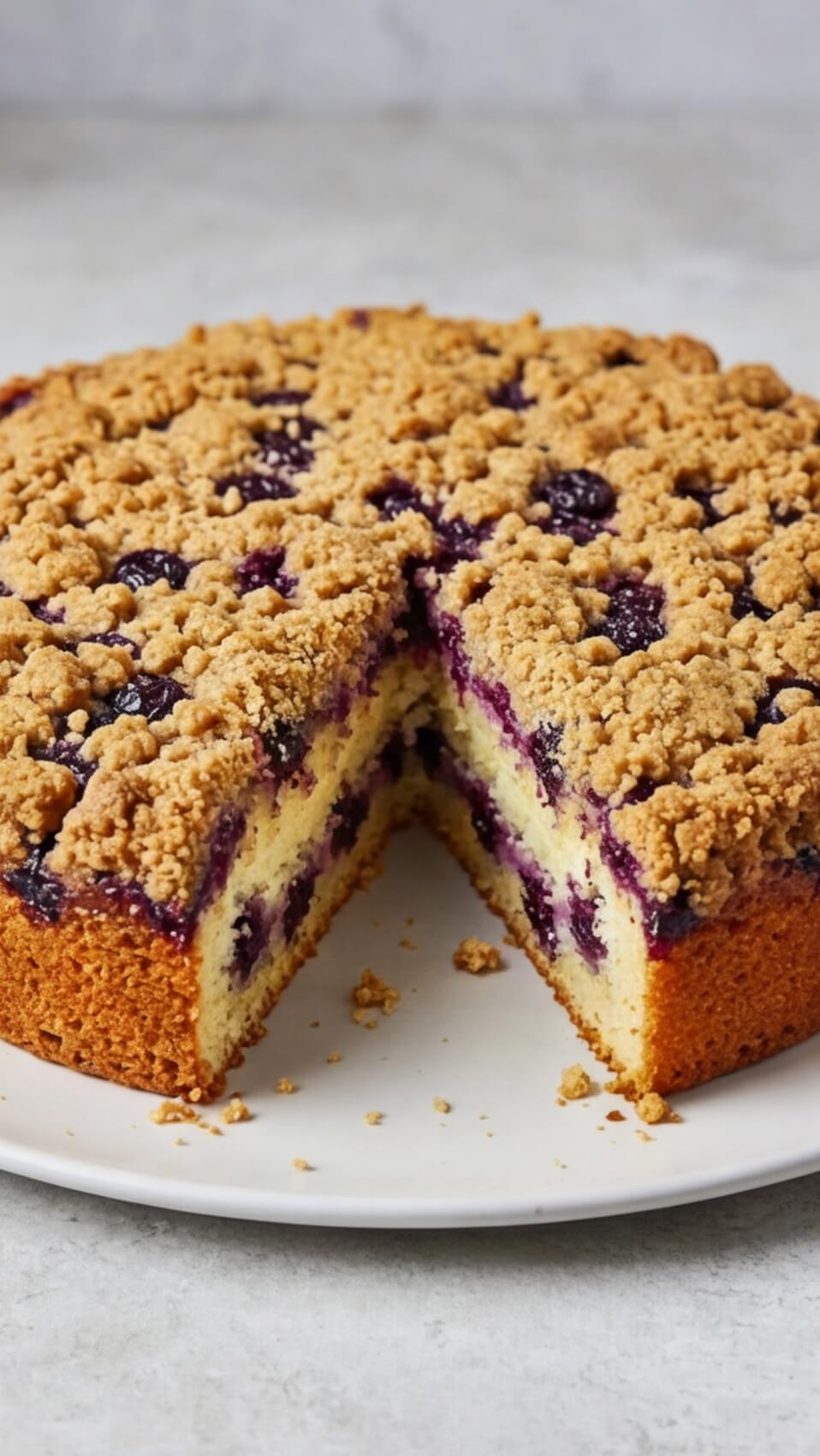Best Blueberry Cream Cheese Coffee Cake (So Moist & Delicious!)