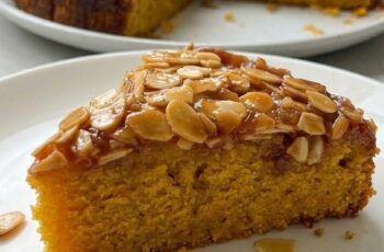 Caramel Almond Cake Recipe – Moist, Rich & Delicious