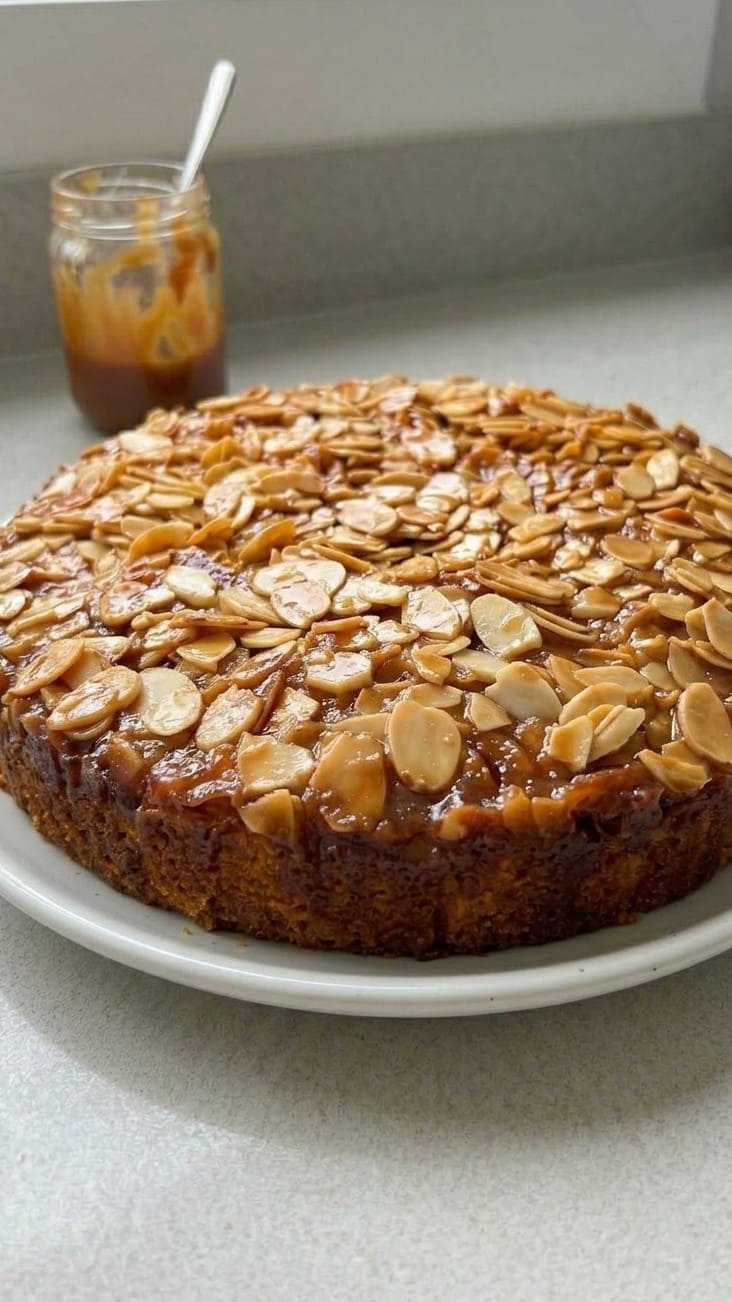 Caramel Almond Cake Recipe – Moist, Rich & Delicious