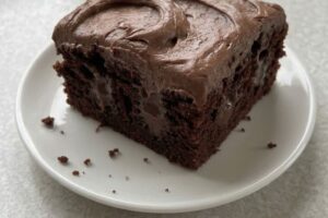 Classic Chocolate Snack Cake with Soft, Moist Texture and Simple Frosting