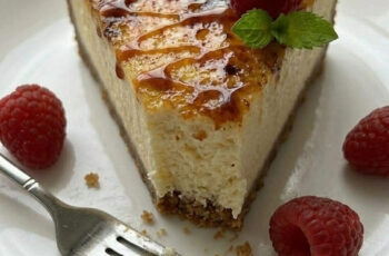 Easy Crème Brûlée Cheesecake – Creamy, Caramelized & Irresistible