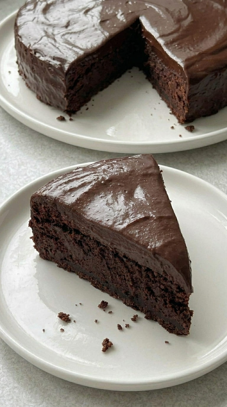 Easy Flourless Chocolate Cake with Deep Chocolate Flavor
