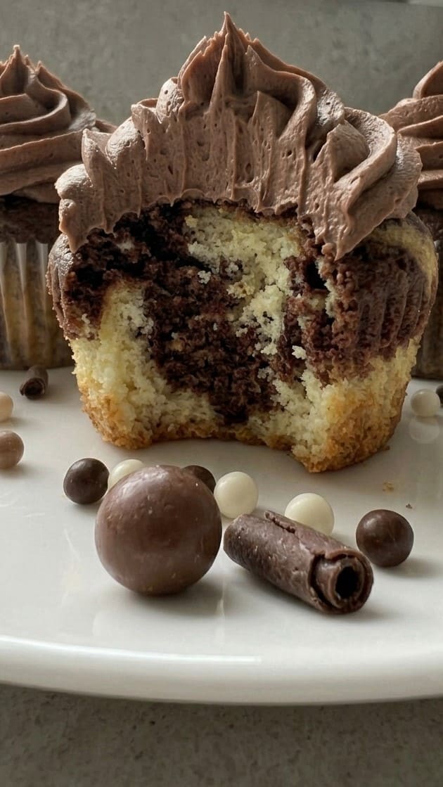 Easy Marble Cupcakes – Soft, Fluffy & Perfectly Swirled