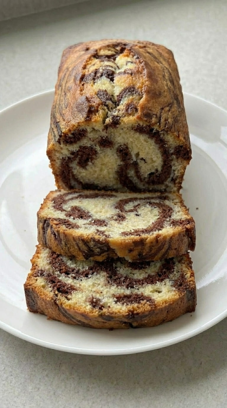 Best Marble Loaf Cake – Moist, Tender & Delicious