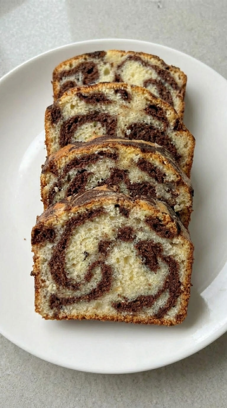 Best Marble Loaf Cake – Moist, Tender & Delicious