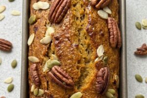 Moist Pumpkin Bread with Greek Yogurt, Soft and Flavorful
