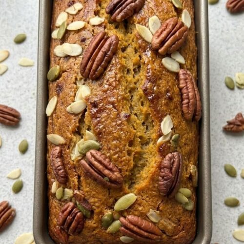 Moist Pumpkin Bread with Greek Yogurt, Soft and Flavorful