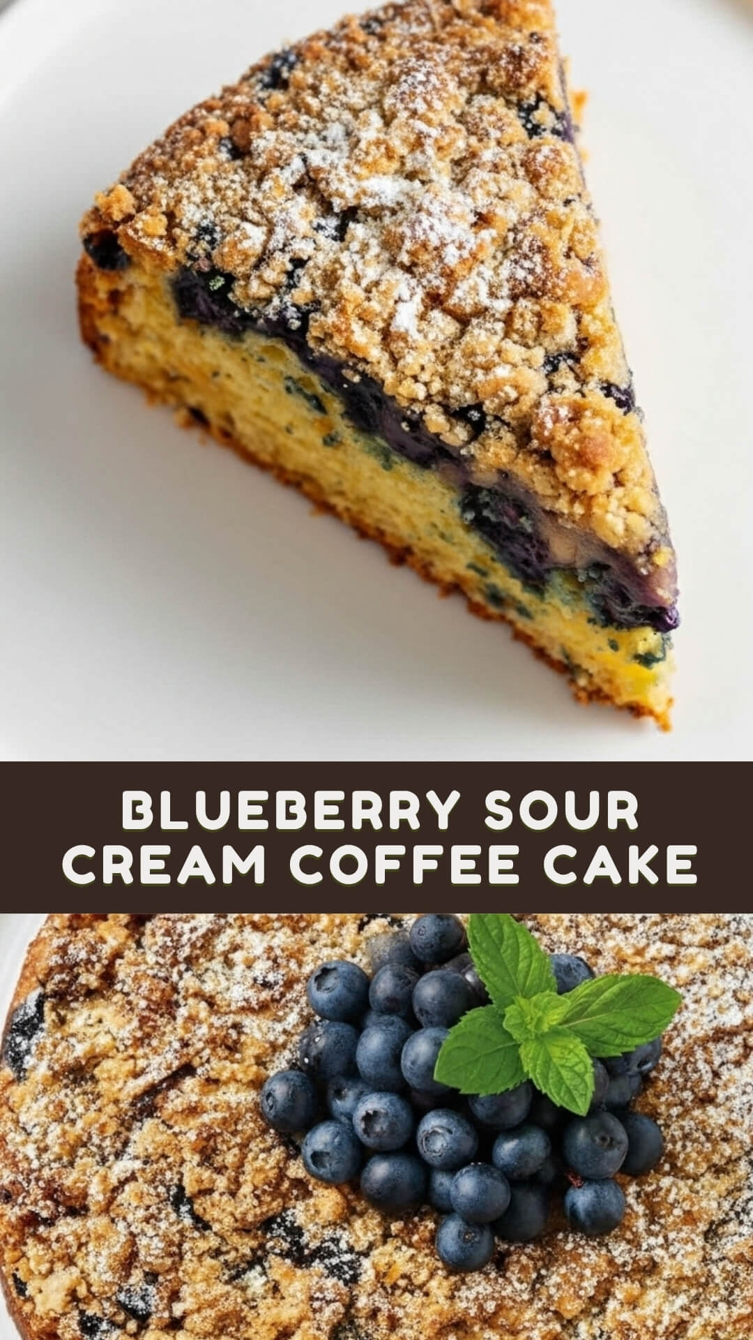 Blueberry Sour Cream Coffee Cake