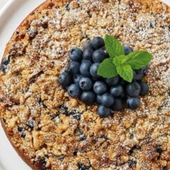Blueberry Sour Cream Coffee Cake