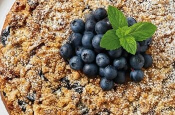 Blueberry Sour Cream Coffee Cake
