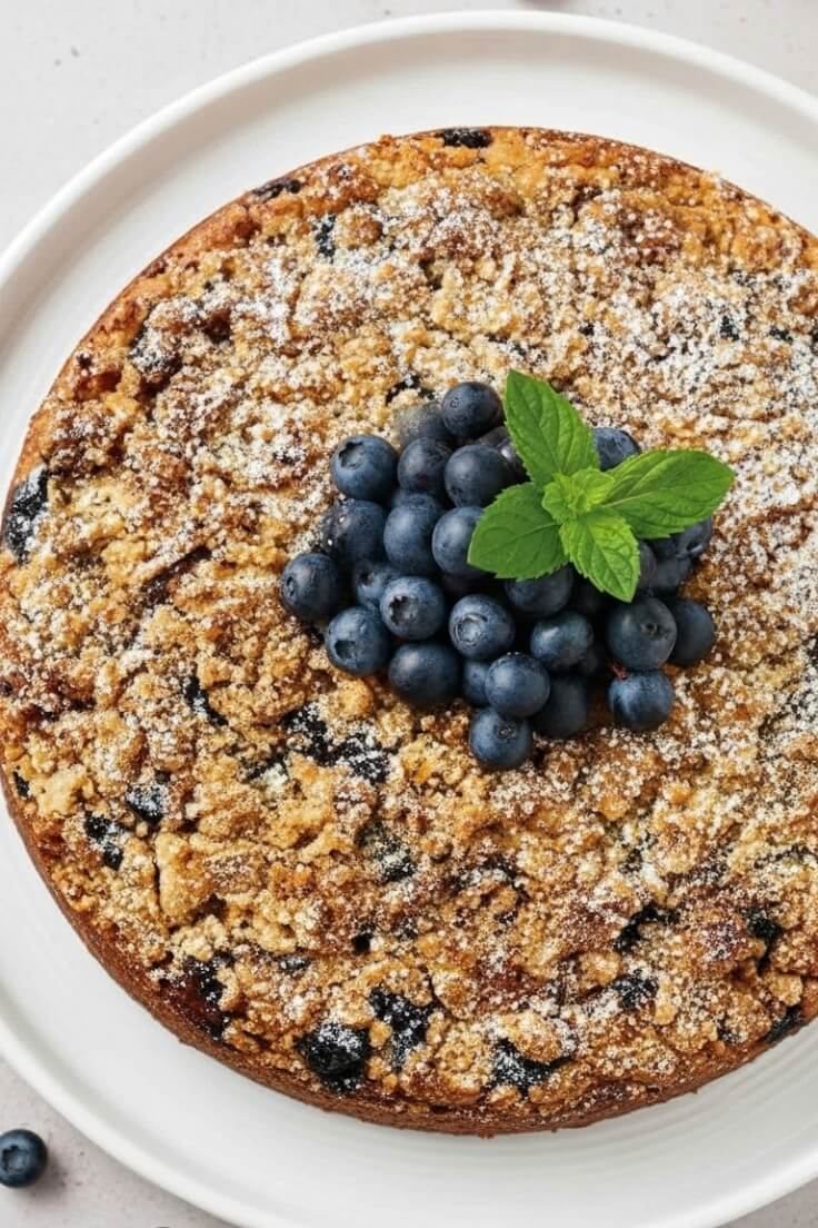 Blueberry Sour Cream Coffee Cake