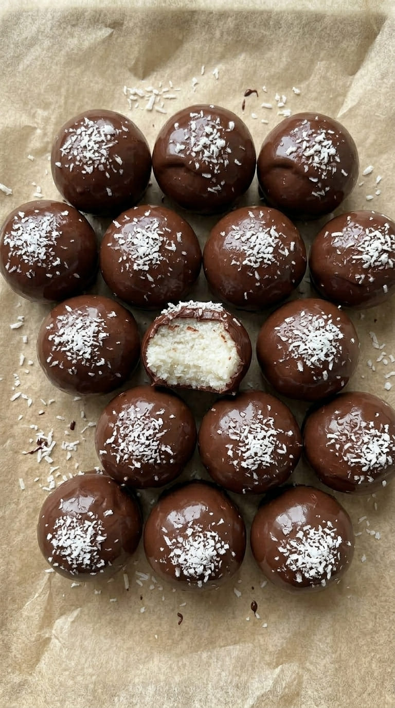 Homemade Chocolate Coconut Balls – Quick & Easy Dessert