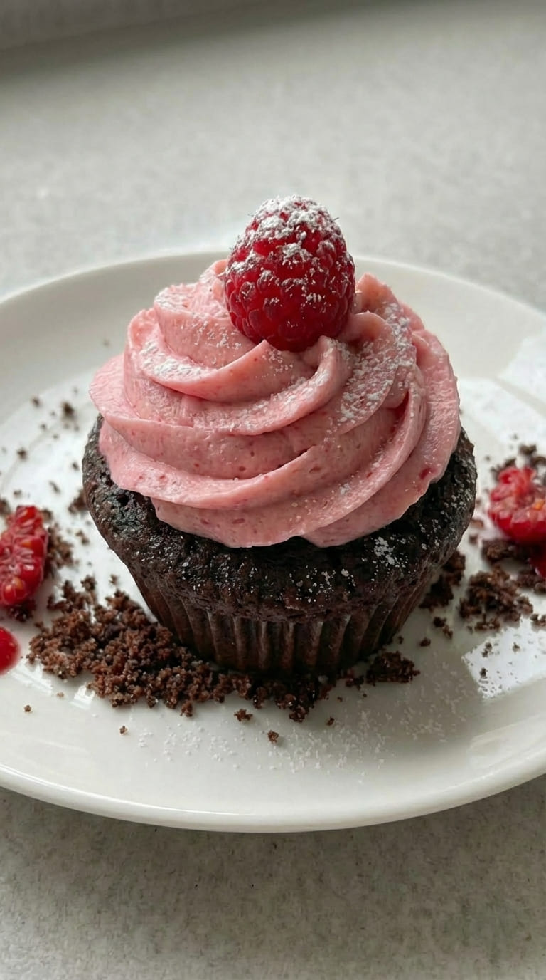 Easy Chocolate Cupcakes with Raspberry Buttercream – Rich, Moist & Irresistible