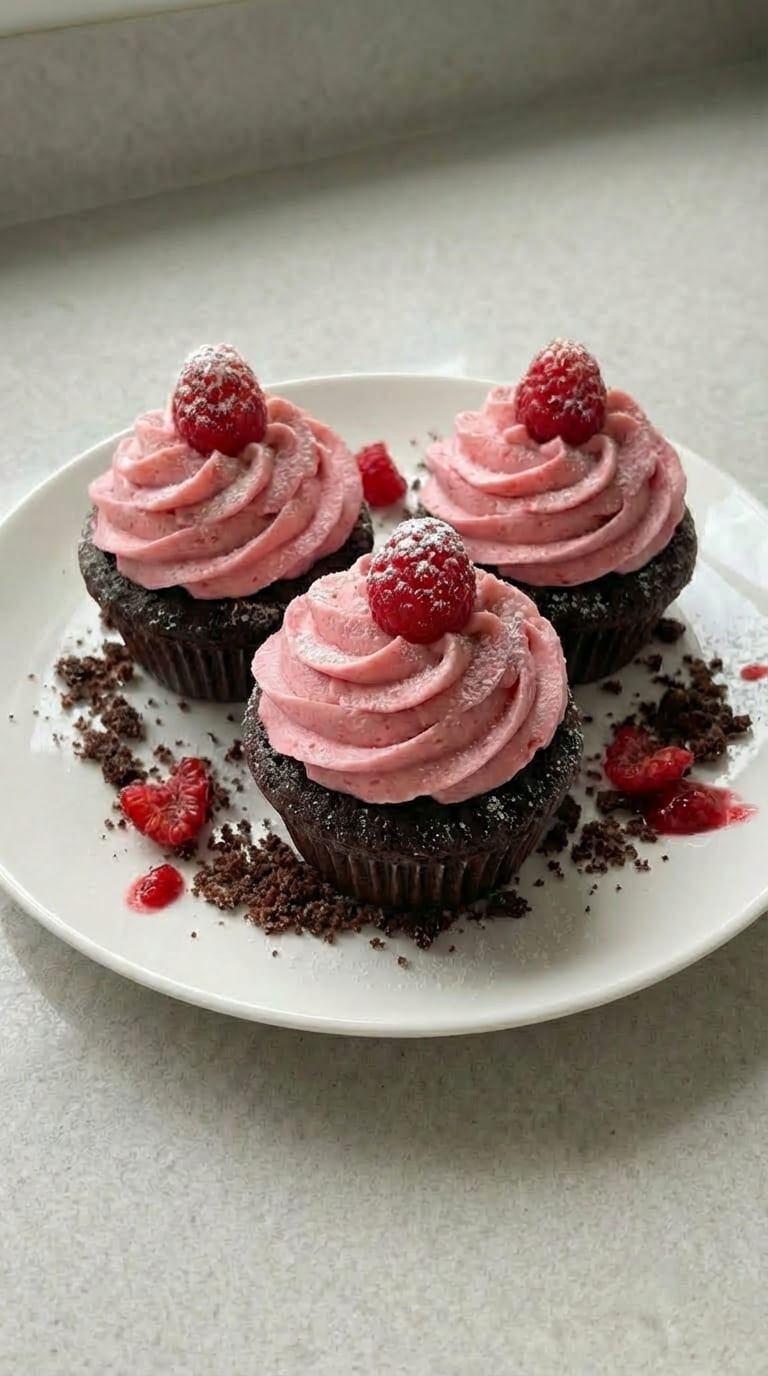 Easy Chocolate Cupcakes with Raspberry Buttercream – Rich, Moist & Irresistible