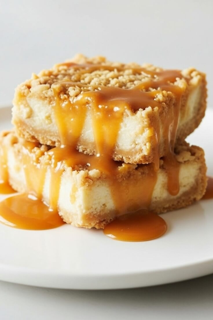 Fall Caramel Apple Cheesecake Bars You’ll Love