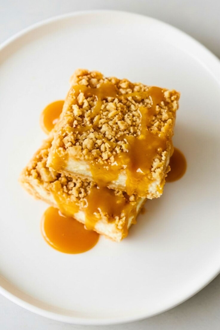 Fall Caramel Apple Cheesecake Bars You’ll Love