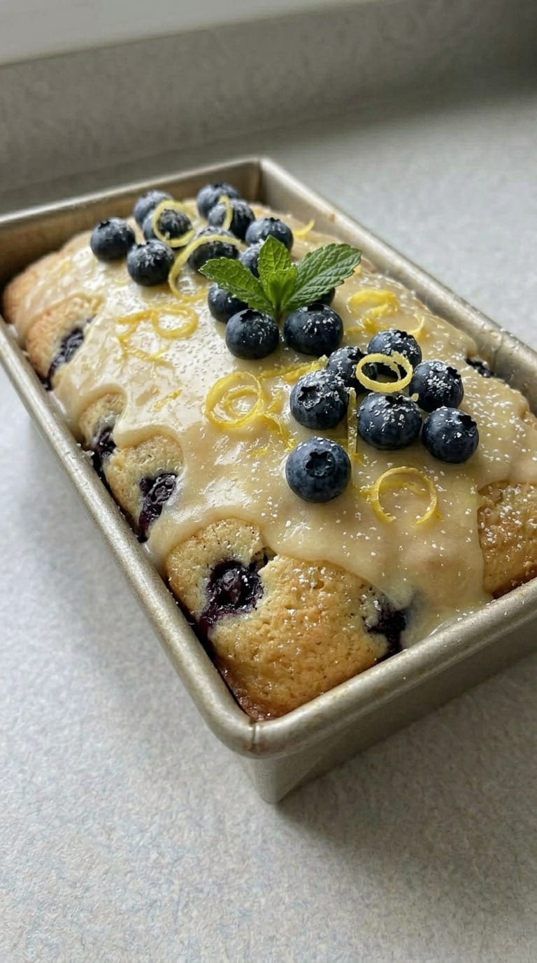 Moist Lemon Blueberry Bread Recipe Perfect for Breakfast or Dessert