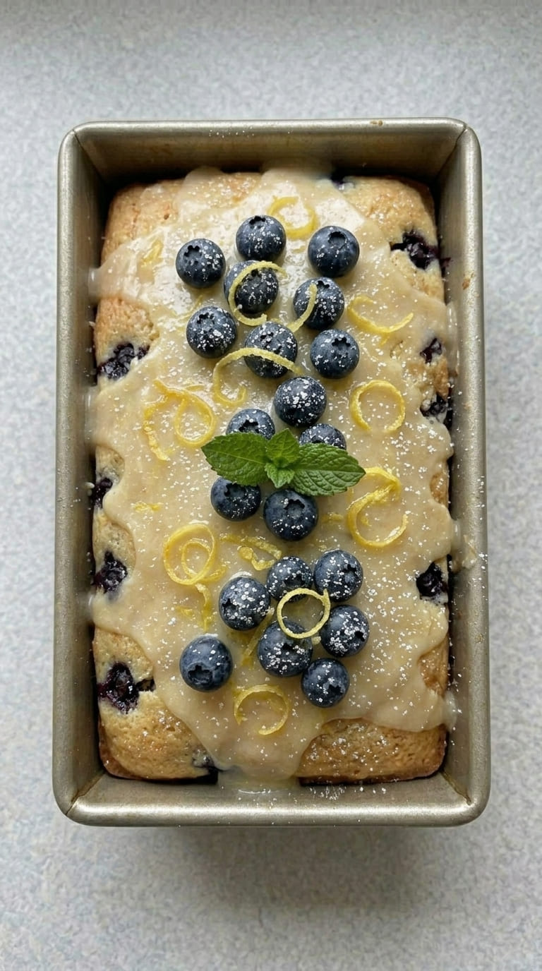 Moist Lemon Blueberry Bread Recipe Perfect for Breakfast or Dessert