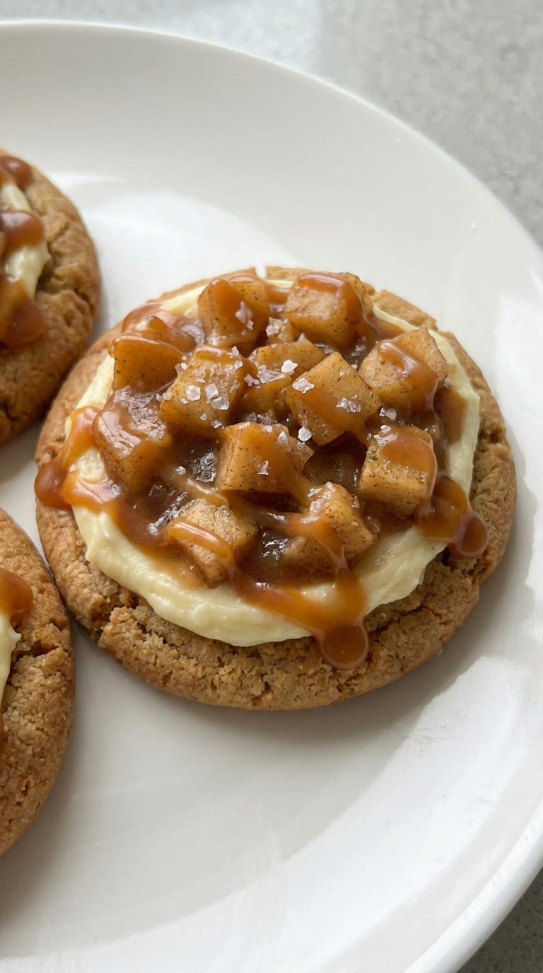 Salted Caramel Apple Pie Cheesecake Cookies – Ultimate Fall Treat