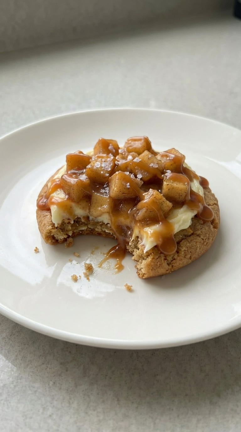 Salted Caramel Apple Pie Cheesecake Cookies – Ultimate Fall Treat