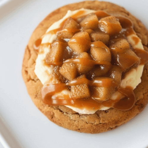 Salted Caramel Apple Pie Cheesecake Cookies