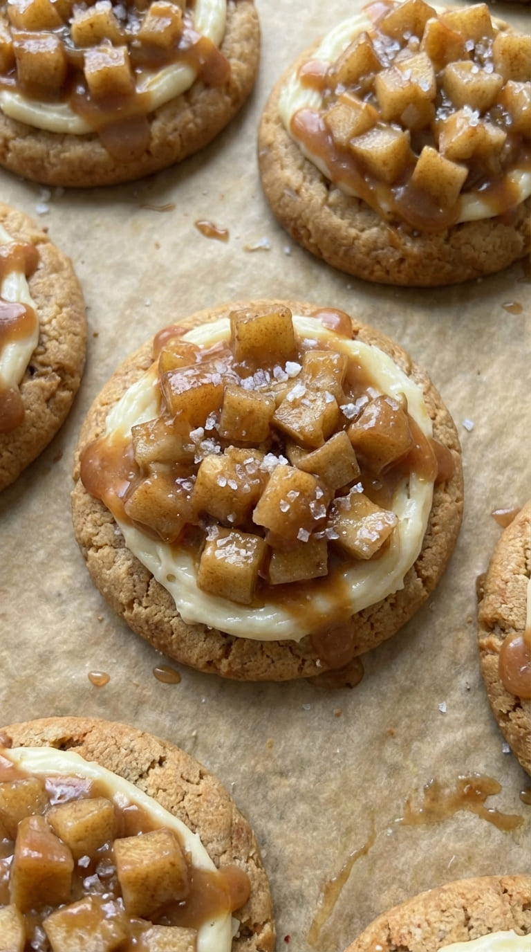 Salted Caramel Apple Pie Cheesecake Cookies – Ultimate Fall Treat