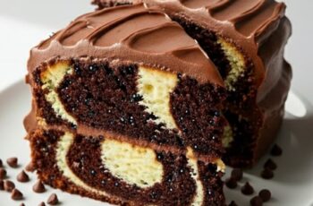 Vanilla and Chocolate Marble Cake