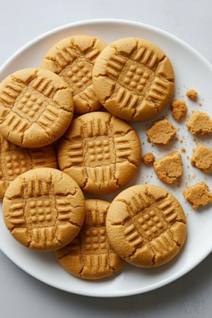 3-Ingredient Peanut Butter Cookies