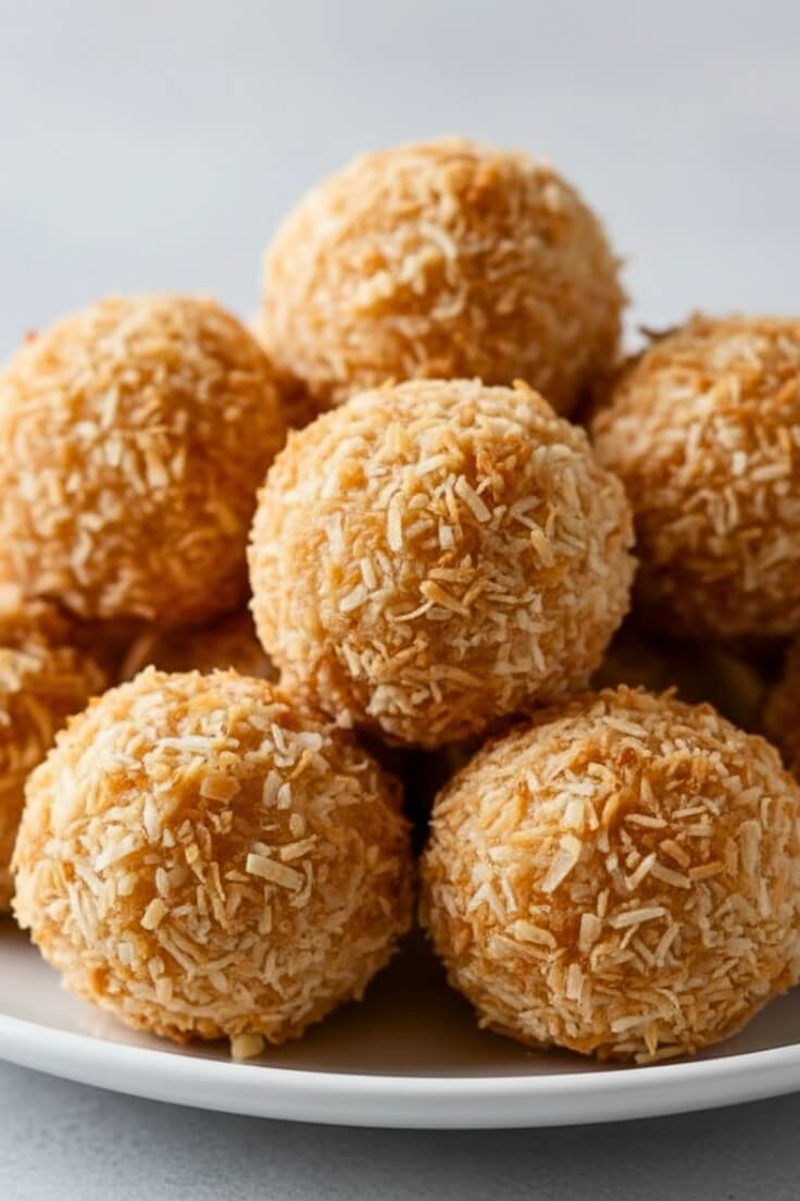 3-Ingredient Toasted Coconut Balls