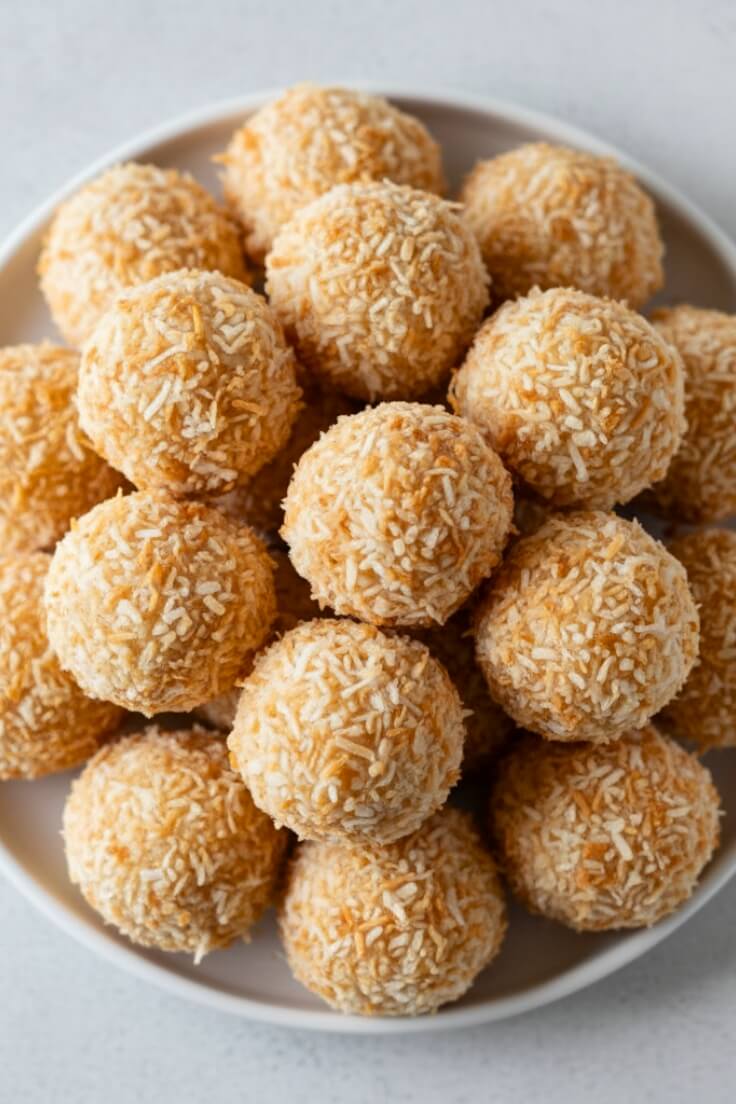 3-Ingredient Toasted Coconut Balls