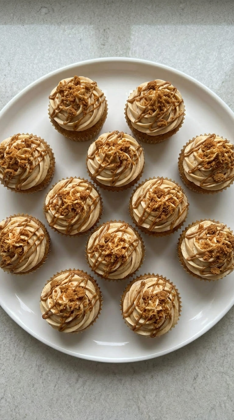 Irresistible Biscoff Cupcakes with Creamy Frosting