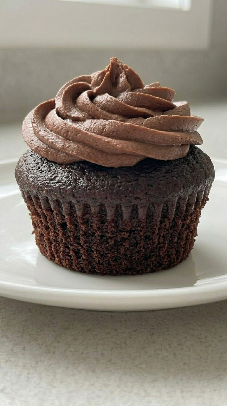 Chocolate Fudge Cupcakes – Ganache Filled & Buttercream Topped