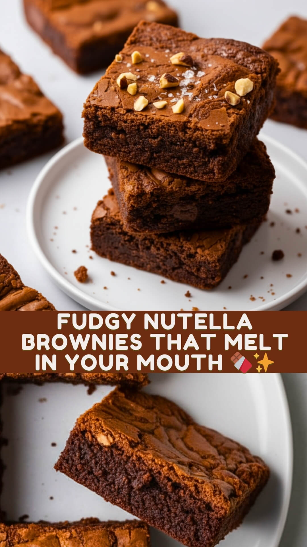 Fudgy Nutella Brownies That Melt in Your Mouth