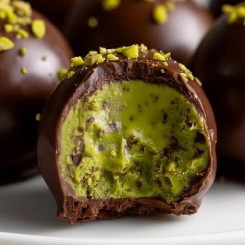 Homemade Pistachio Truffles