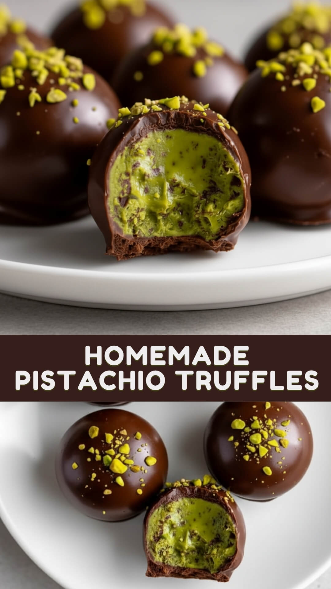 Homemade Pistachio Truffles