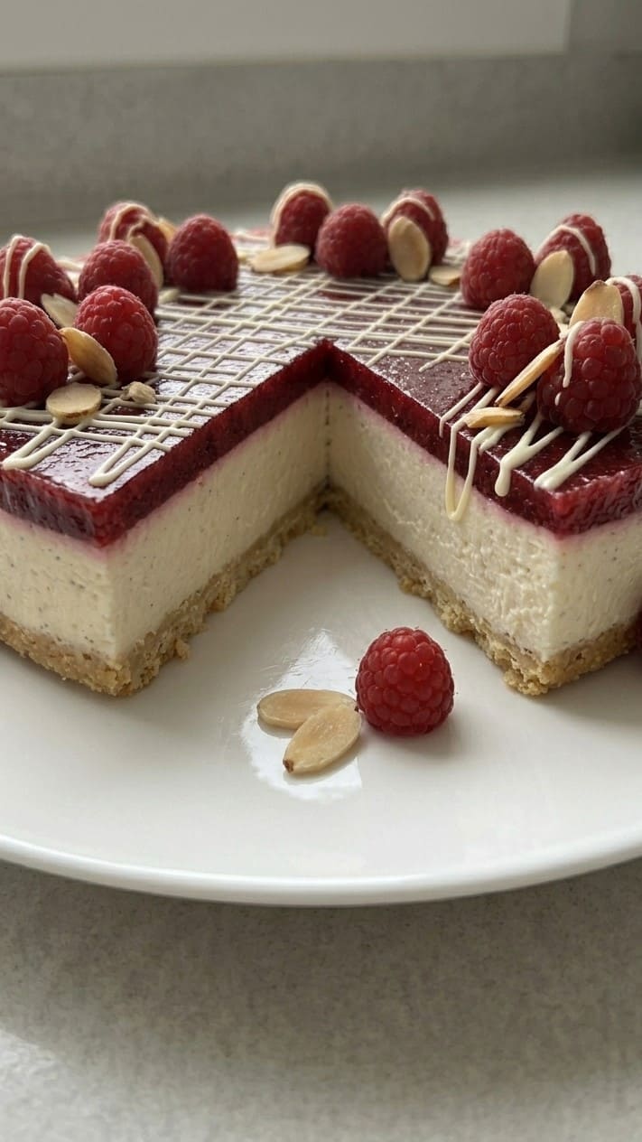 Raspberry Cheesecake Recipe, Creamy and Easy Homemade Dessert