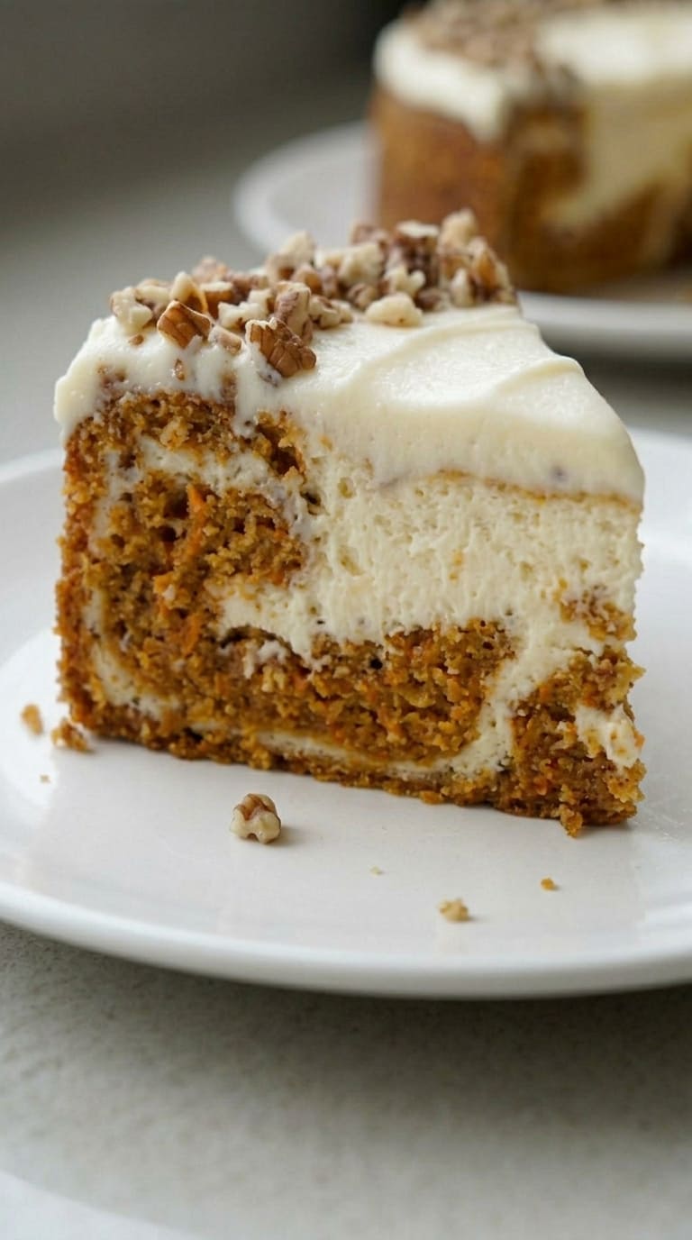 Carrot Cake Cheesecake Recipe – Two Desserts in One Perfect Bite