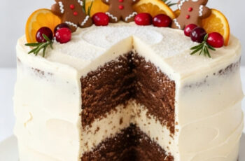 Gingerbread Cake With Spiced Cream Cheese Frosting
