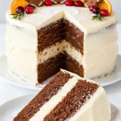 Gingerbread Cake With Spiced Cream Cheese Frosting