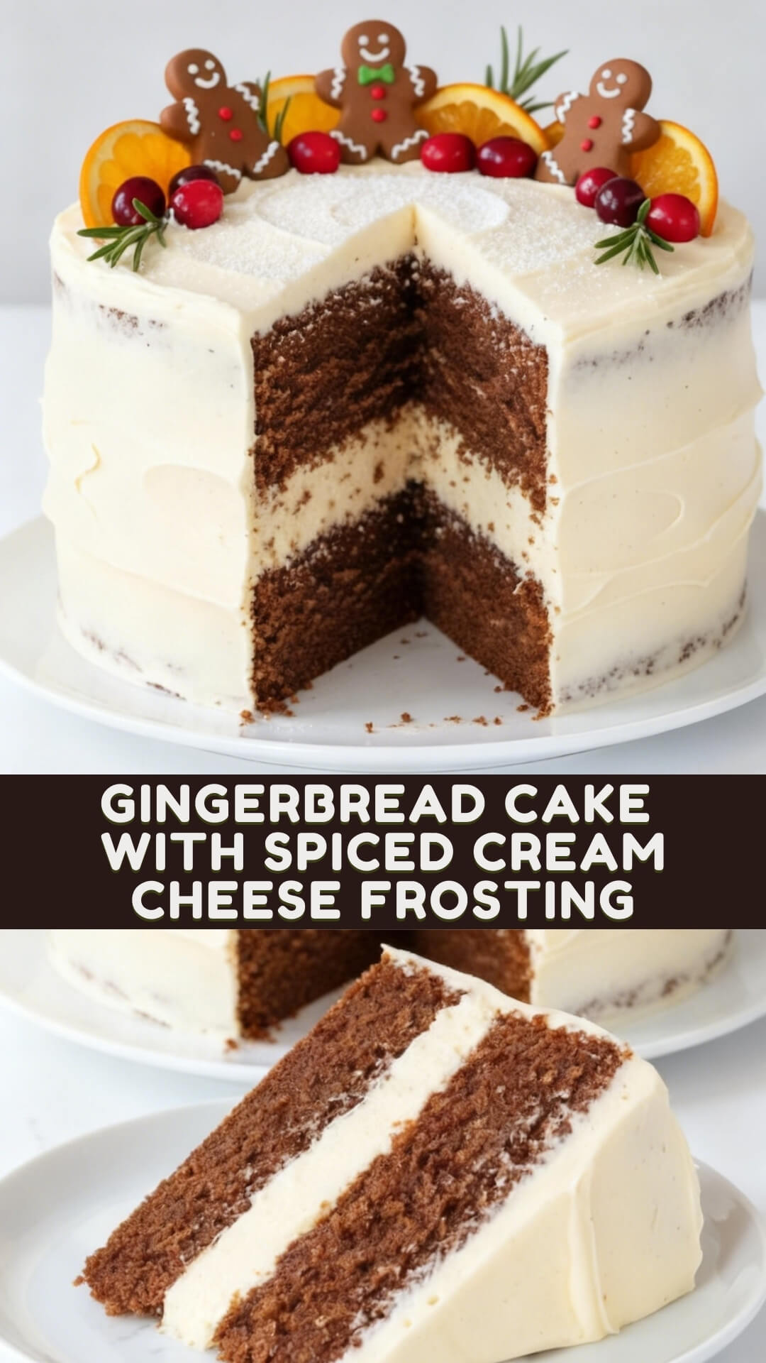 Gingerbread Cake With Spiced Cream Cheese Frosting