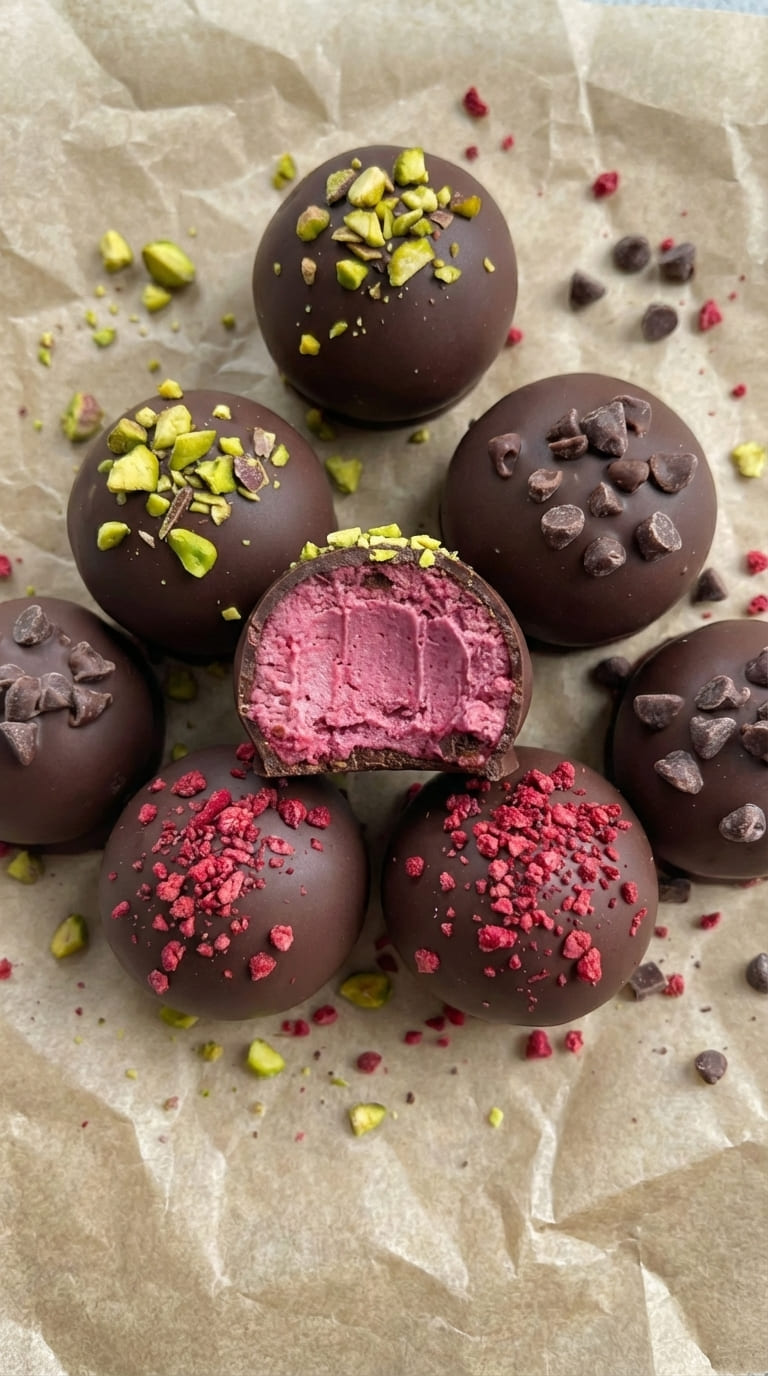 Easy Raspberry Truffles Recipe (6 Ingredients Only!)