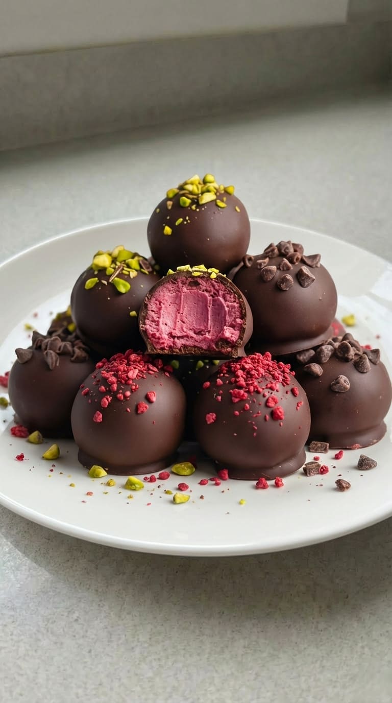 Easy Raspberry Truffles Recipe (6 Ingredients Only!)