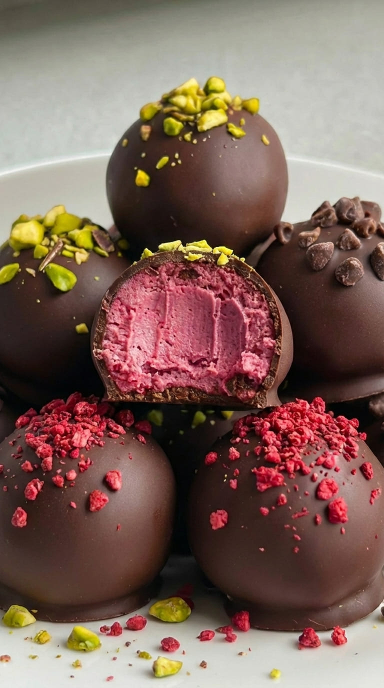 Easy Raspberry Truffles Recipe (6 Ingredients Only!)