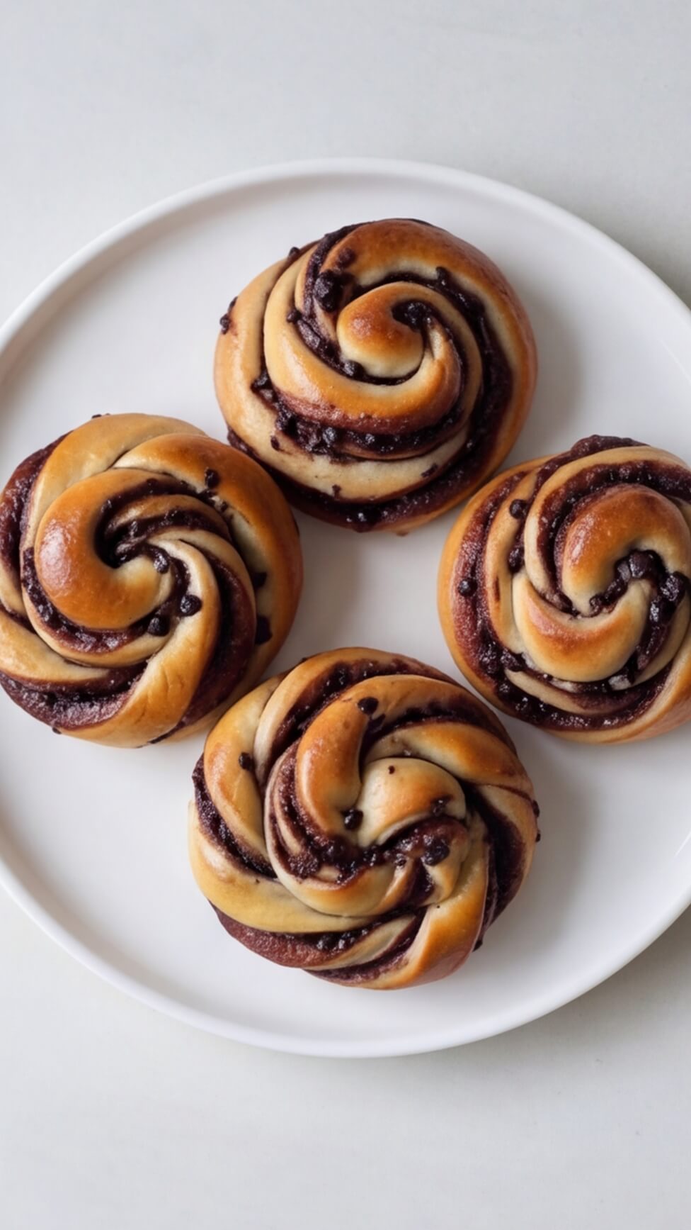 Easy Chocolate Custard Buns with Chocolate Chips (So Good!)