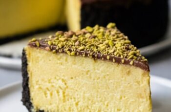 Easy Chocolate Pistachio Cheesecake (Stunning & Delicious!)